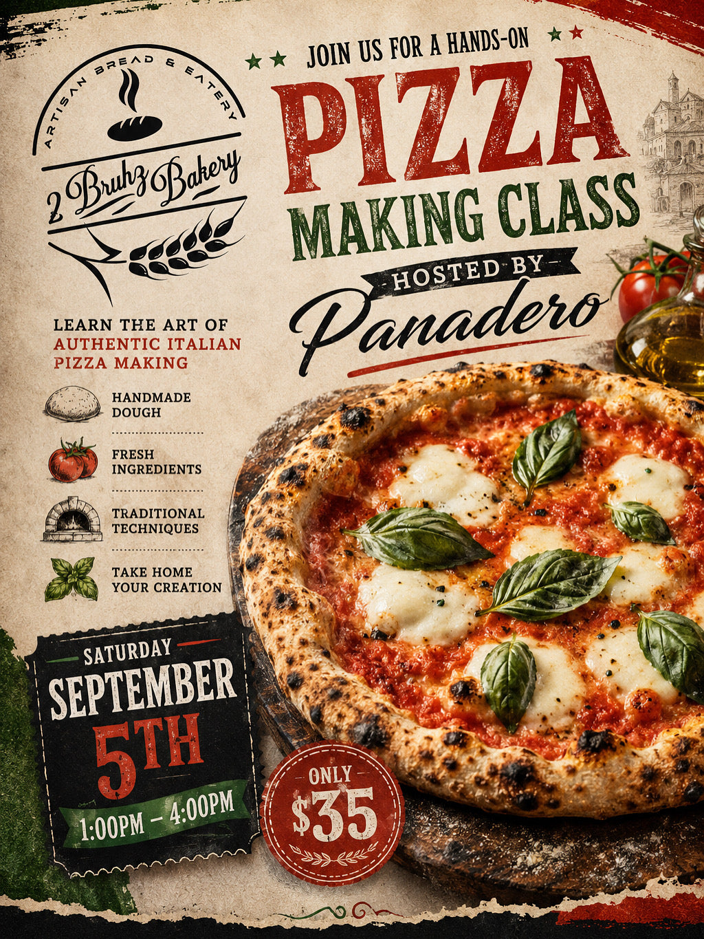 Pizza Making Masterclass w/Panadero
