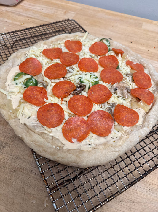 Par Baked Sourdough Pizza Crust