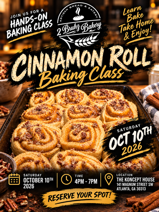 Cinnamon Roll MasterClass W/ Panadero (Kid Tix)-Postponed
